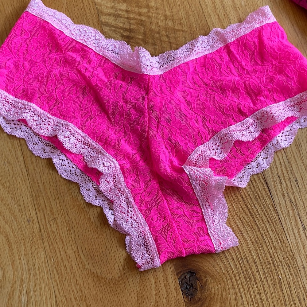 NWT Victoria Secret Pink Lace Women's hipster panties